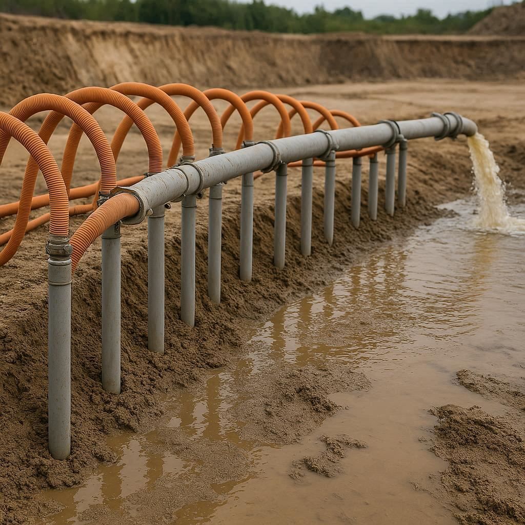 Водопонижение иглофильтрами в Ломоносове
